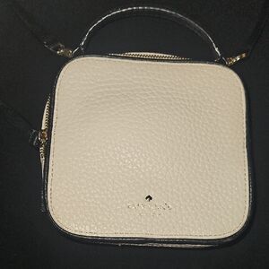 Kate Spade Ivory Mini Bag with Black Trim